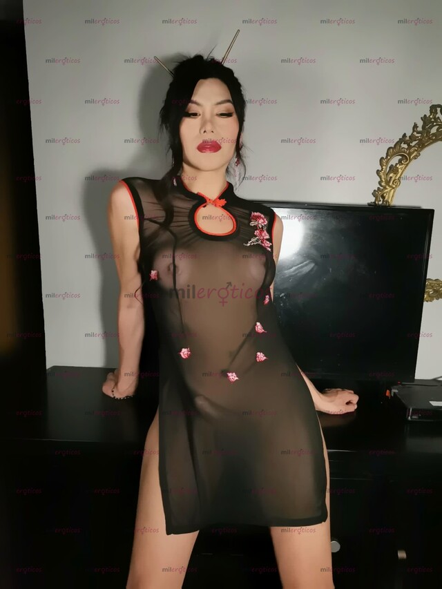 FOTOS DE HERMOSA TRANS DOTADA ACTIVA O SUMISA CON RAZGOS ORIENTALES ,CON LUGAR!