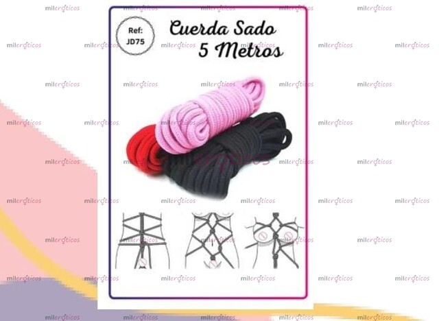 FOTOS DE CUERDAS DE BONDAGE 5METROS $22.000 10METROS $28.000