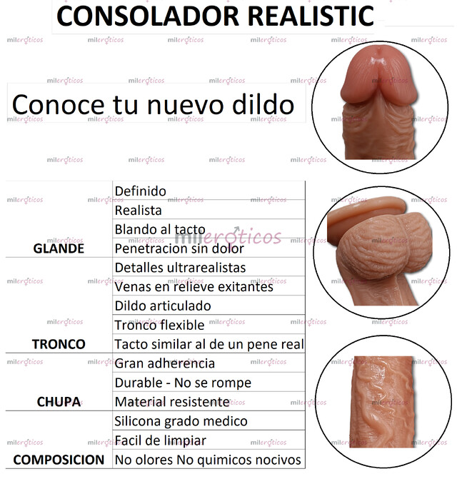 FOTOS DE DILDO SILICONA CONSOLADOR PENE REALISTA PROMOCION