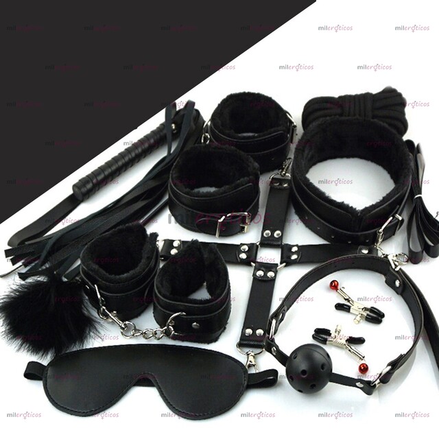 FOTOS DE KIT BONDAGE JUEGO DE 10 PIEZAS BDSM FETICHE JUGUETES PAREJAS