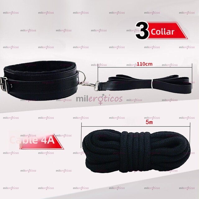 FOTOS DE KIT BONDAGE JUEGO DE 10 PIEZAS BDSM FETICHE JUGUETES PAREJAS
