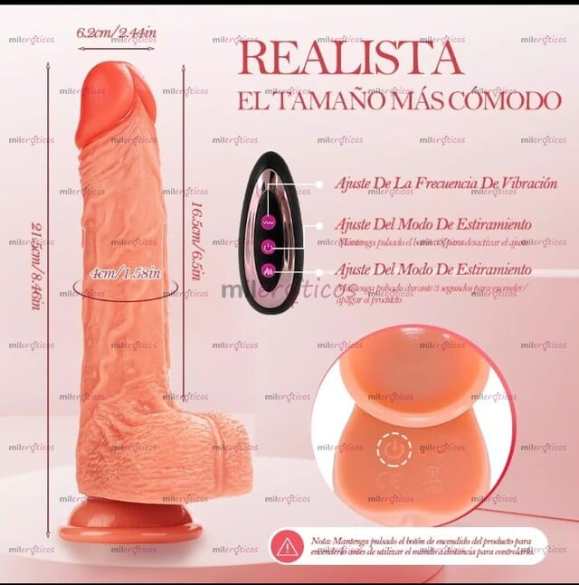 FOTOS DE VIBRADOR INALÁMBRICO TEXTURA REAL CON ELEMENTO TÉRMICO Y MODOS DE VIBRACIÓN