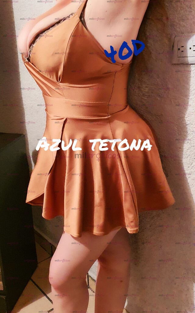 FOTOS DE AZUL HERMOSA WERITA SUPER TETONA 40D PIERDETE EN MIS TETAS