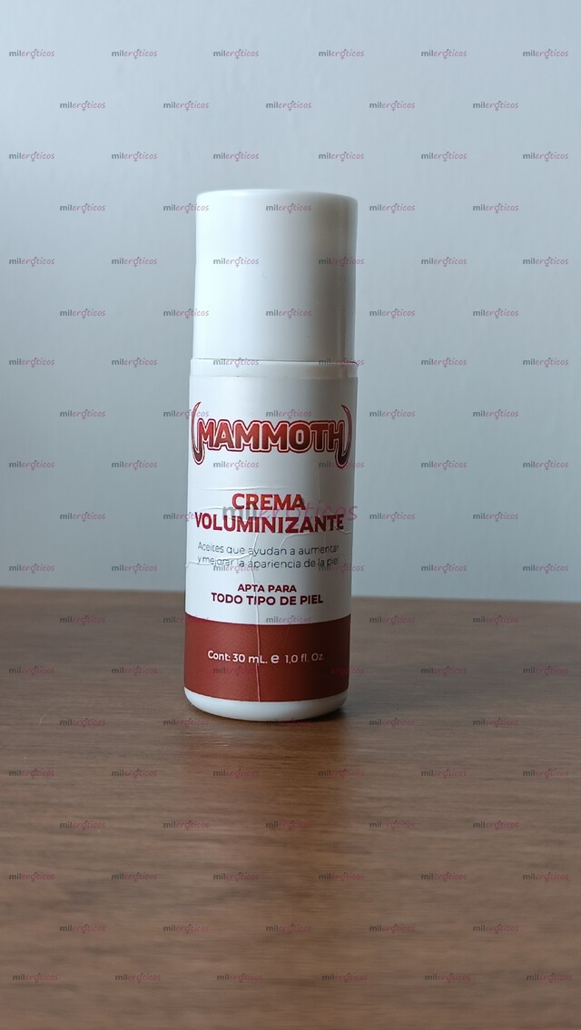 FOTOS DE CREMA ENGROSADORA VOLUMINIZADORA MAMMOTH NUEVAS DIMENSIONES DE PLACER