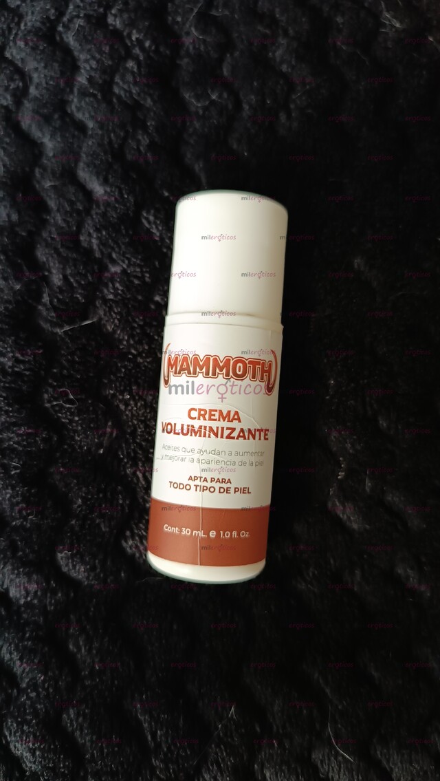 FOTOS DE CREMA ENGROSADORA VOLUMINIZADORA MAMMOTH NUEVAS DIMENSIONES DE PLACER