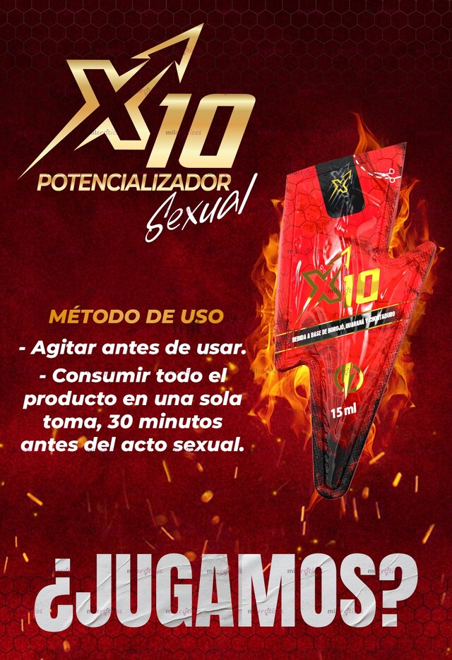 FOTOS DE X10 POTENCIALIZADOR AUMENTE SU DESEO SEXUAL SACHET X 7 UNIDADES