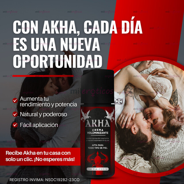 FOTOS DE CREMA VOLUMINIZANTE ENGROSADORA DE MIEMBRO AKHA MAS SATISFACCION Y CONFIANZA