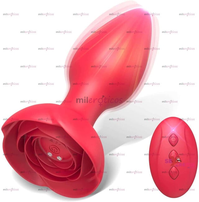FOTOS DE 1866645 VIBRADOR ANAL DE SILICONA ROSA 10 FRECUENCIAS DE VIBRACIÓN