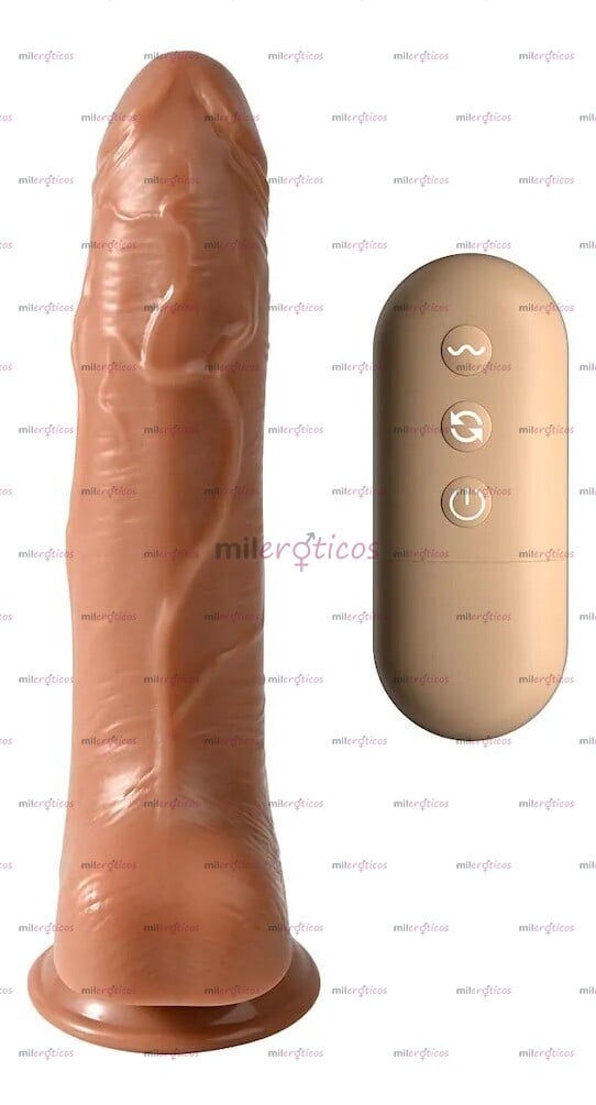 FOTOS DE 1865277 VIBRADOR CON CHUPA ROTADOR CON CONTROL TAMAÑO 20CM X 3.5CM