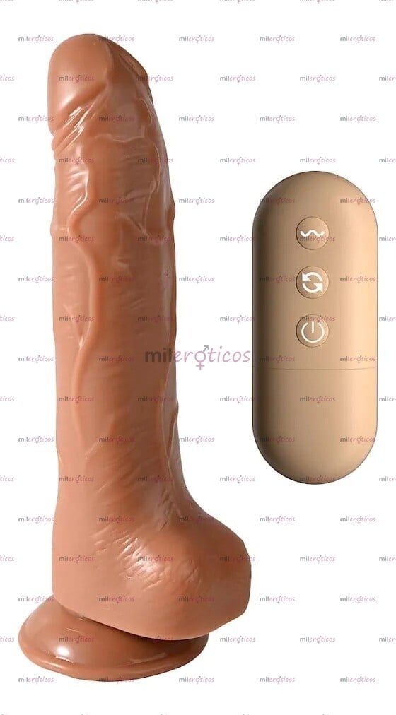 FOTOS DE 1865277 VIBRADOR CON CHUPA ROTADOR CON CONTROL TAMAÑO 20CM X 3.5CM