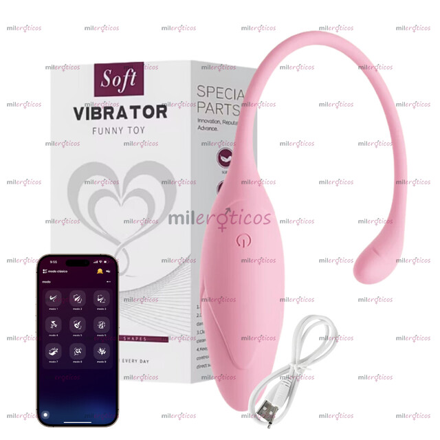 FOTOS DE VIBRADOR HUEVO INALÁMBRICO LARGA DISTANCIA APP RECARGABLE