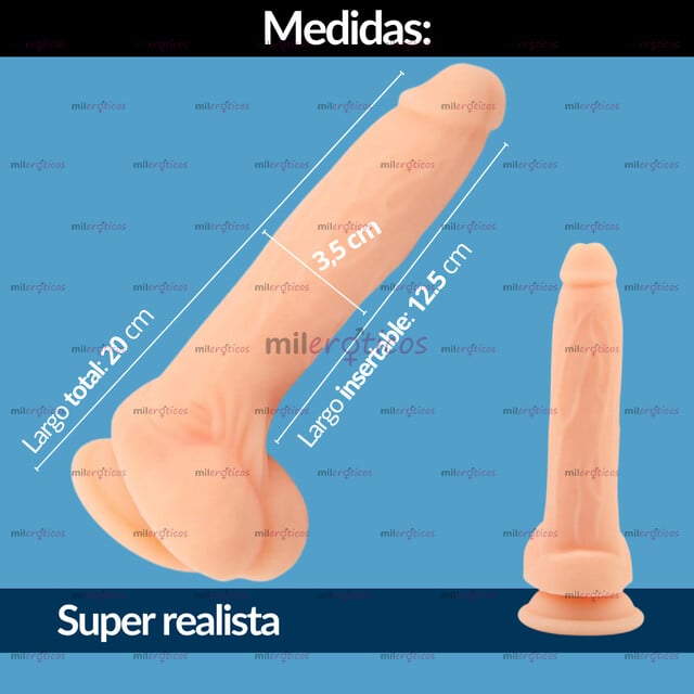 FOTOS DE 1939855 DILDO REALISTA EN SILICONA MASTURBADOR PENE CON CHUPA 20 CM