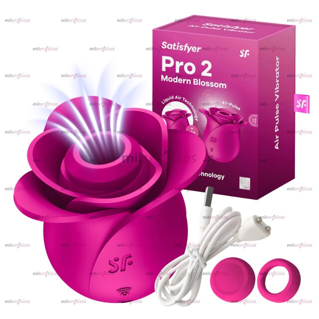 FOTOS DE 1927187 SATISFYER SUCCIONADOR CLÍTORIS VIBRADOR MODERN BLOSSOM JUGUETESEX