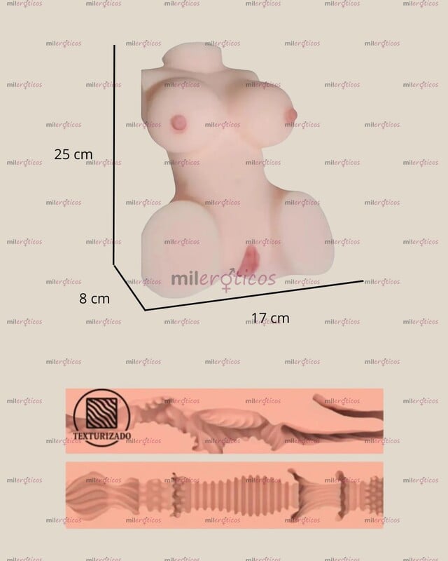 FOTOS DE TORSO FEMENINO TEXTURIZADO CON VIBRACION Y SONIDO