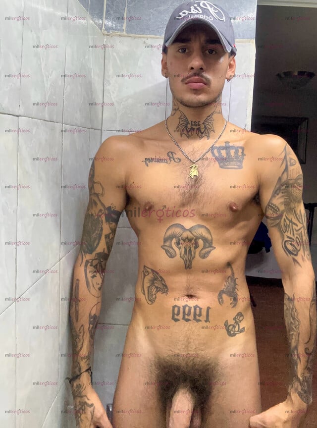 FOTOS DE VERGON CHACALON TATUADO ALDAIR 21 CM ACTIVO GRUESA