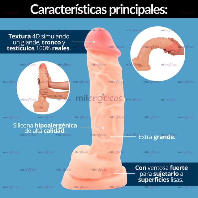 FOTOS DE 1939714 DILDO REALISTA GRANDE XL 27 CM DIL023