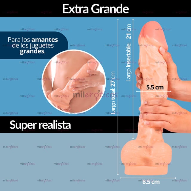 FOTOS DE 1939714 DILDO REALISTA GRANDE XL 27 CM DIL023