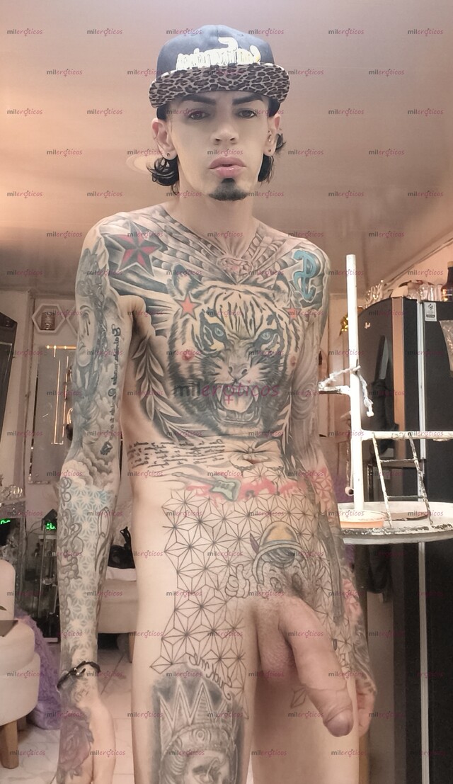 FOTOS DE FLACO VERGON ACTIVO TATUADO BLANCO MORBOSO