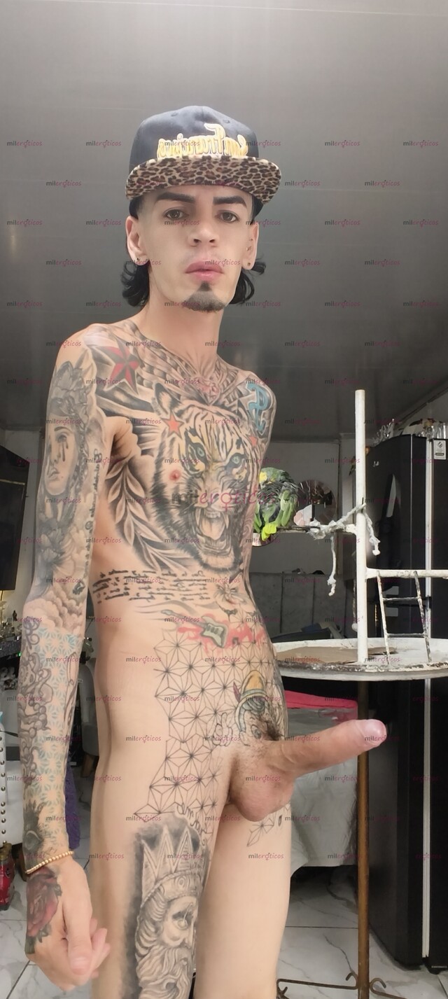 FOTOS DE FLACO BLANCO TATUADO ACTIVO VERGON CON SITIO