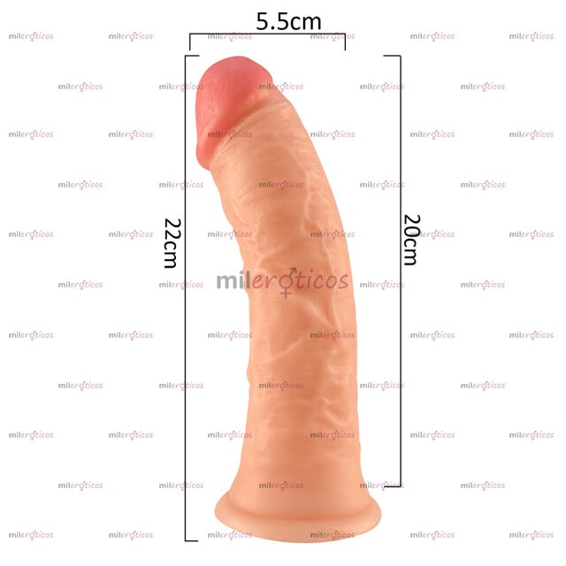 FOTOS DE MAX POWER XXL 22CM DILDO REALISTA GRUESO, SILICONA SUAVE POR FUERA, FIRME POR