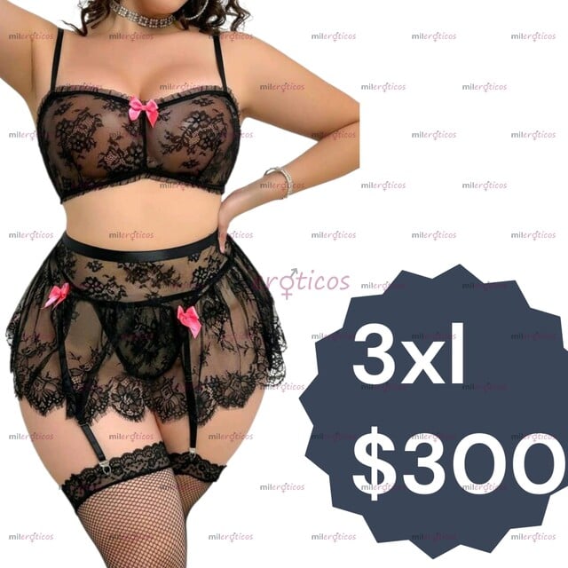FOTOS DE VENTA DE LENCERIA PLUS SIZE COQUETA Y MODERNA PERO SOBRE TODO SEXY