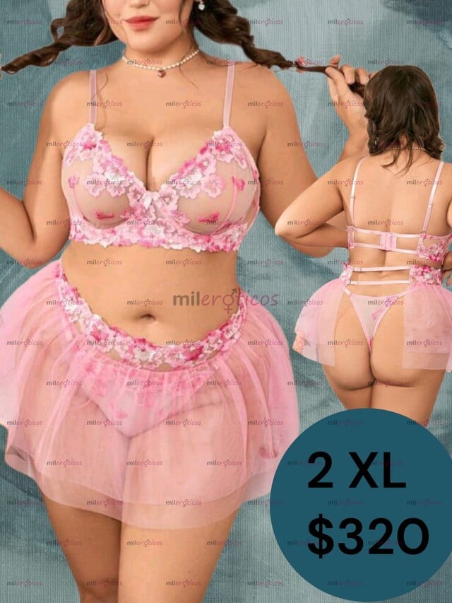 FOTOS DE VENTA DE LENCERIA PLUS SIZE COQUETA Y MODERNA PERO SOBRE TODO SEXY