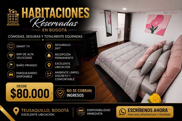FOTOS DE LINDAS HABITACIONES EN SECTOR DE LUJO TEUSAQUILLO PARA MASAJISTAS BUENOS PRECIOS