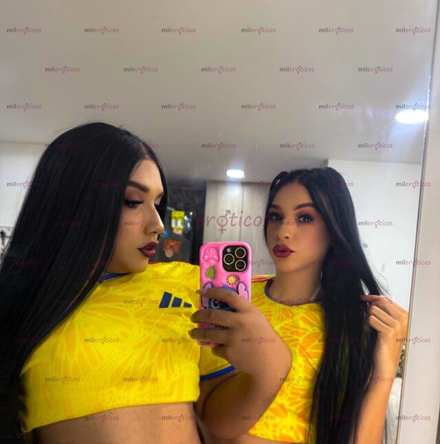 FOTOS DE MUNDIAL CON NOSOTRAS 2 CHICAS TRANS COMPLACIENTE PARA TI ESTE MUNDIAL