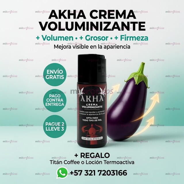 FOTOS DE AKHA CREMA VOLUMINIZANTE ENGROSADORA PAGUE 2 LLEVE 3