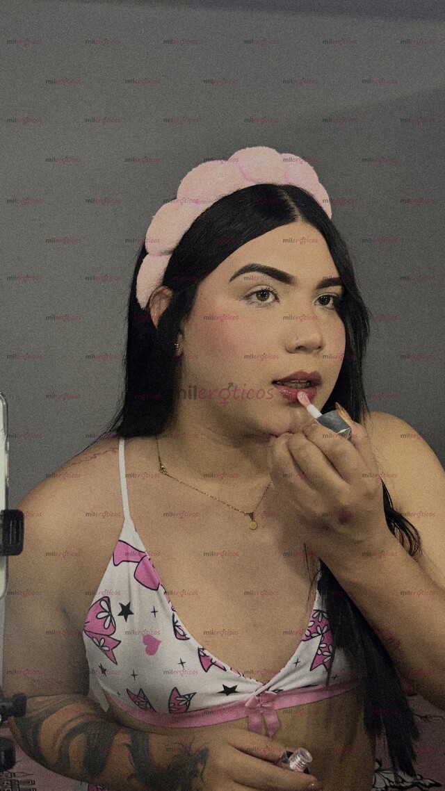 FOTOS DE HERMOSA TRANS, CON VENTA DE CONTENIDO SÚPER RICO
