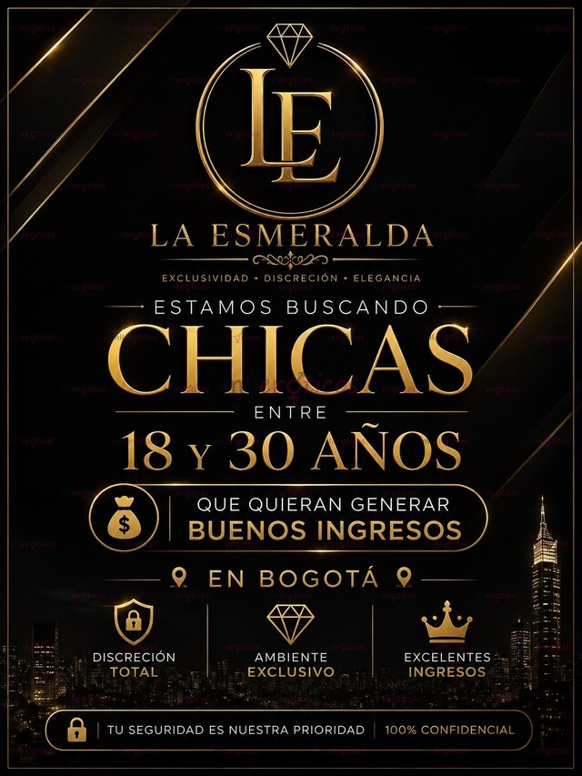FOTOS DE RESERVADO LA ESMERALDA ESTA BUSCANDO CHICAS QUE QUIERAN GENERAR BUENOS INGRESOS
