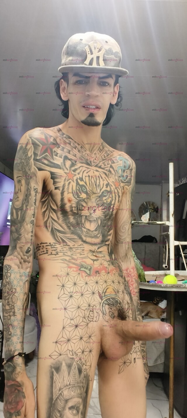 FOTOS DE FLACO VERGON ACTIVO TATUADO BLANCO MORBOSO