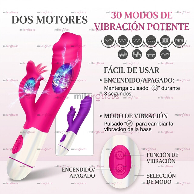 FOTOS DE VIBRADOR LAMEDOR DOBLE MOTOR 30 MODOS DE VIBRACION QUE TE HARAN TEMBLAR