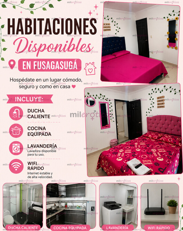 FOTOS DE HABITACIONES DISPONIBLES FUSAGASUGA, MUY CÓMODAS Y CON BUENA UBICACIÓN