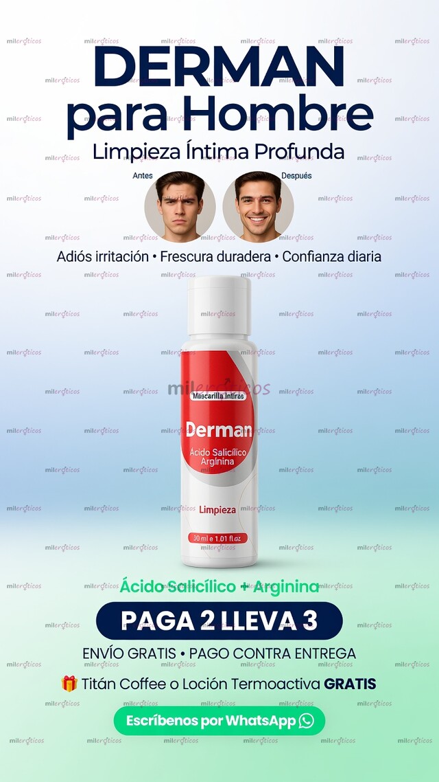 FOTOS DE DERMAN 30 ML LIMPIEZA ÍNTIMA PARA HOMBRE Y MUJER