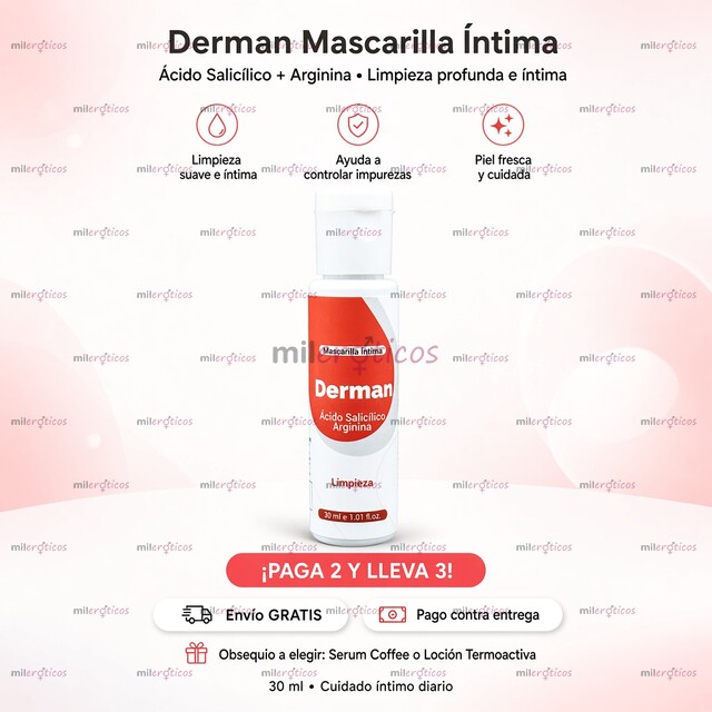 FOTOS DE DERMAN 30 ML LIMPIEZA ÍNTIMA PARA HOMBRE Y MUJER