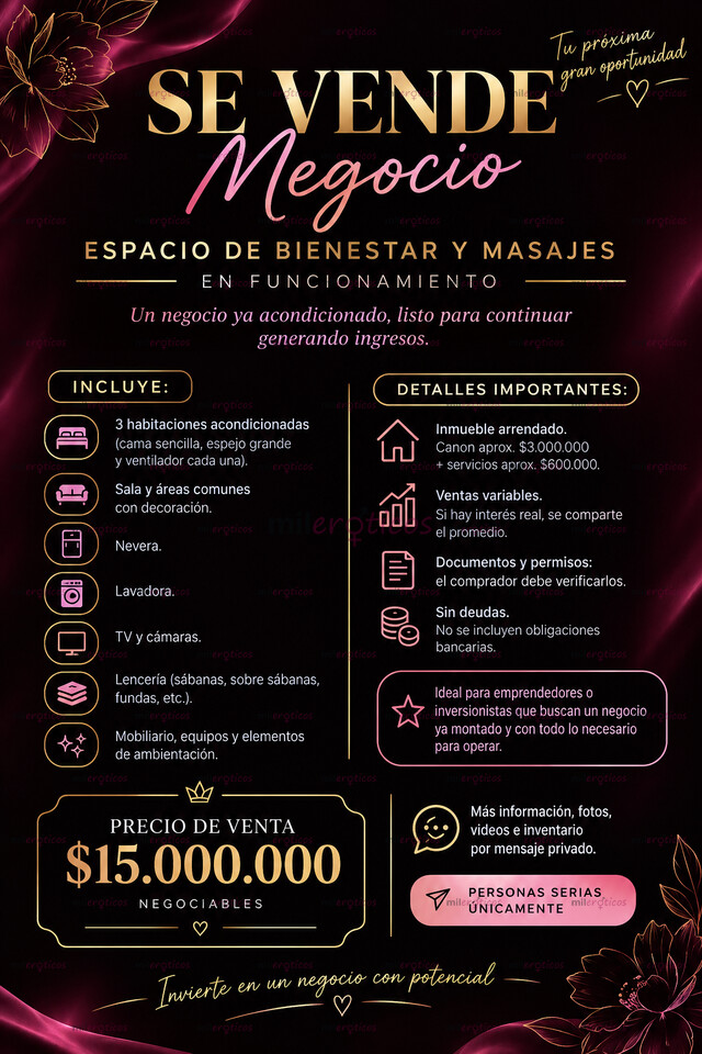 FOTOS DE SE VENDE NEGOCIO CASA DE CITAS O MASAJES LEER DESCRIPCIÓN