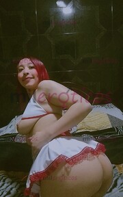 MELANIE RIKA POLLITA PELI ROJA LLAMAME FULL ANAL - FOTO 3