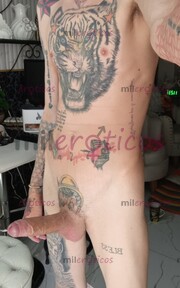 FLACO FETICHERO MORBOSO ACTIVO TATUADO BLANCO - FOTO 2