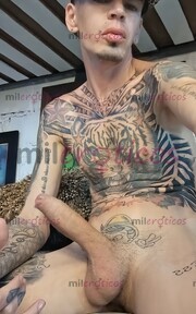 FLACO BLANCO VERGON TATUADO ACTIVO MORBOSO - FOTO 10