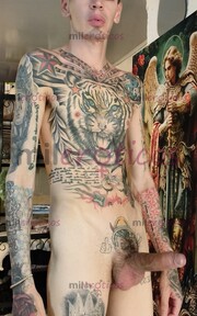 FLACO VERGON TATUADO BLANCO MORBOSO FETICHERO - FOTO 10