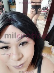 CHICA TRANS MORENA SUPER CACHONDA Y COMPLACIENTE - FOTO 1