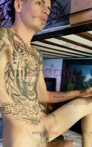 FLACO BLANCO ACTIVO TATUADO MORBOSO VERGON - FOTO 6