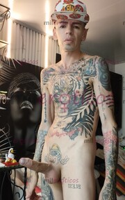 FLACO VERGON BLANCO TATUADO ACTIVO MORBOSO - FOTO 7