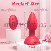 1866645 VIBRADOR ANAL DE SILICONA ROSA 10 FRECUENCIAS DE VIBRACIÓN - FOTO 8
