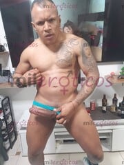 TATUADO MORENO DE 23CM SÚPER GRUESA Y EXTREMADAMENTE DURA - FOTO 10