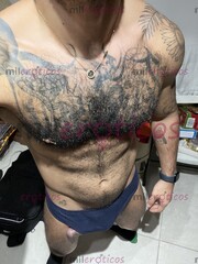 ACTIVO CON VERGA GRUESA MORENO PELUDO Y TATUADO - FOTO 9