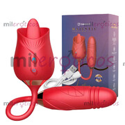 1924213 VIBRADOR CONSOLADOR EN FORMA DE ROSA ESTIMULADOR CLÍTORIS Y PUNTO G - FOTO 2