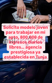 OFREZCO TRABAJO EN TUNJA PARA MODELO EN MI APTO, INGRESOS SEGUROS - FOTO 1