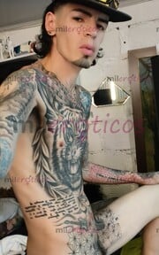 FLACO ACTIVO VERGON TATUADO BLANCO MORBOSO - FOTO 3